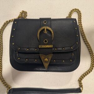 Black and Gold Studded Women's Bag